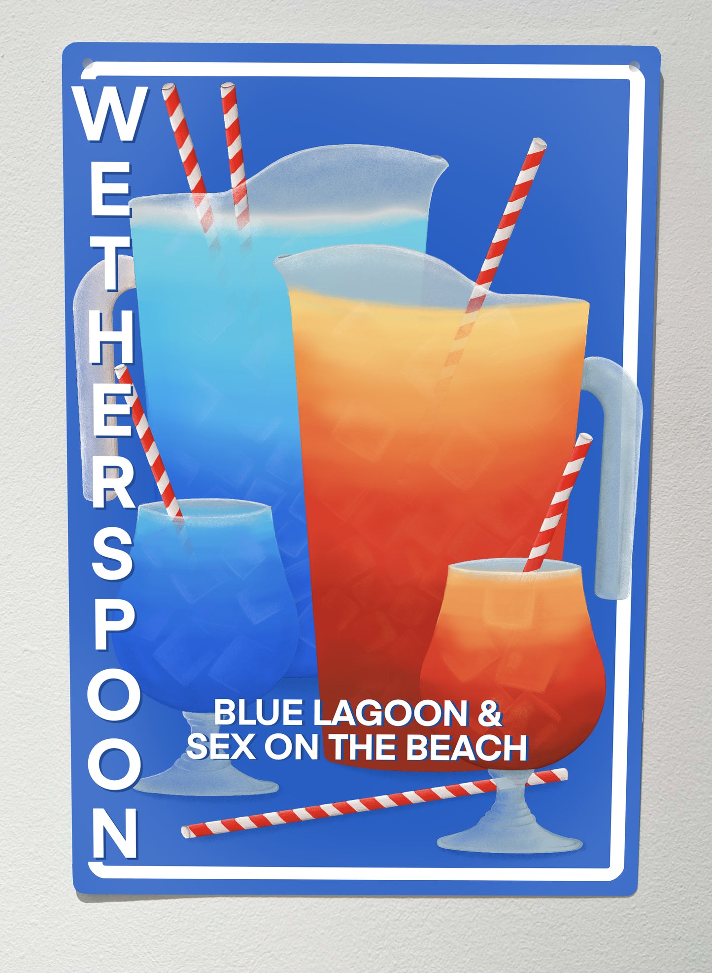 Wetherspoons - Pitchers, Blue Lagoon and Sex on the Beach